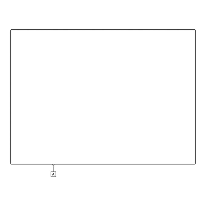 AEG deurglas, hoge temperatuur, 522x380.5mm 140219419011