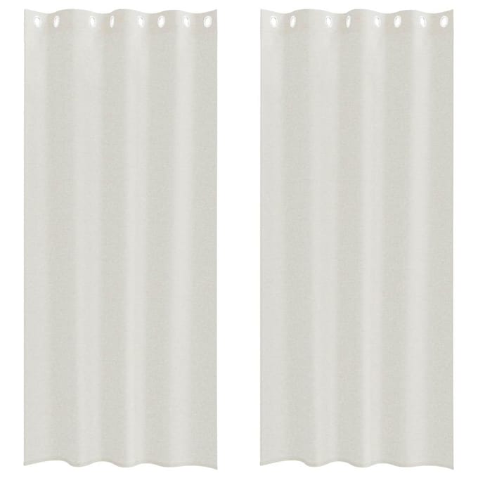 vidaXL Voile Gordijn 2 st Crème 260 x 140 cm Polyester