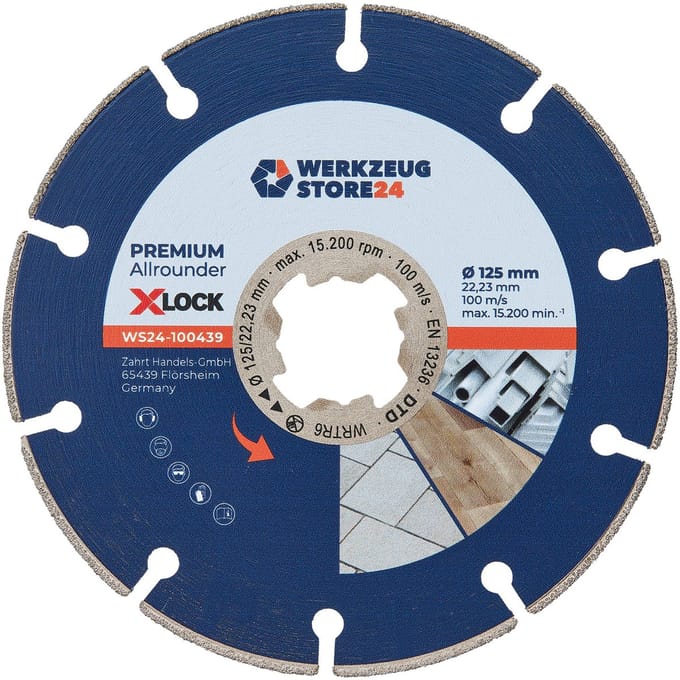 WS24 Diamantdoorslijpschijf X-Lock® Premium Universeel 125 mm - WS24-100439