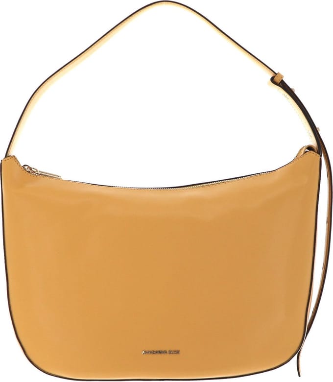 MANDARINA DUCK Leren Schoudertas Luna Hobo Maize Geel