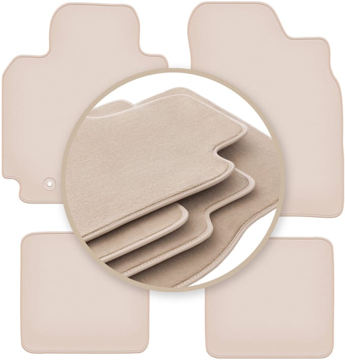 PREMIUM beige matten voor: Toyota RAV4 II 3-deurs pre-facelift 2000-2003