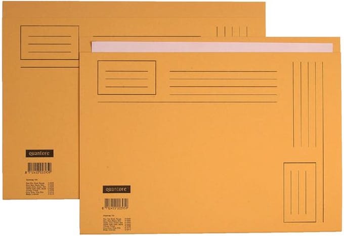 Vouwmap Ongelijk Folio Geel