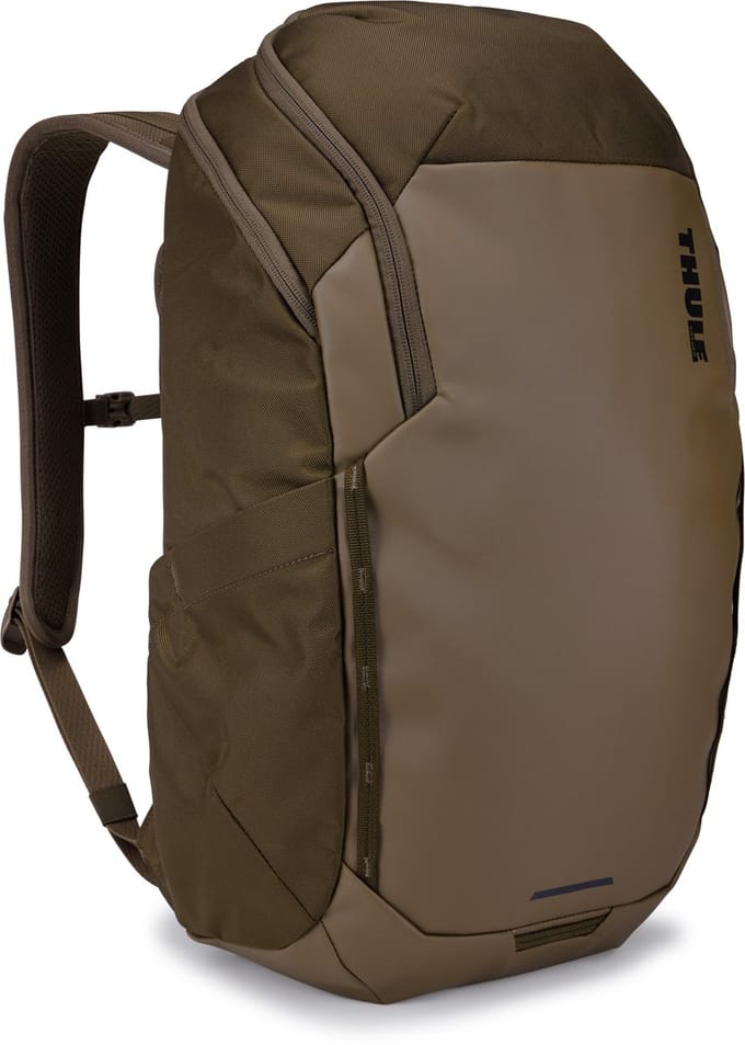 THULE vrijetijdsrugzak rugzak met laptopvak Chasm Recycled Backpack 26L Deep Khaki bruine