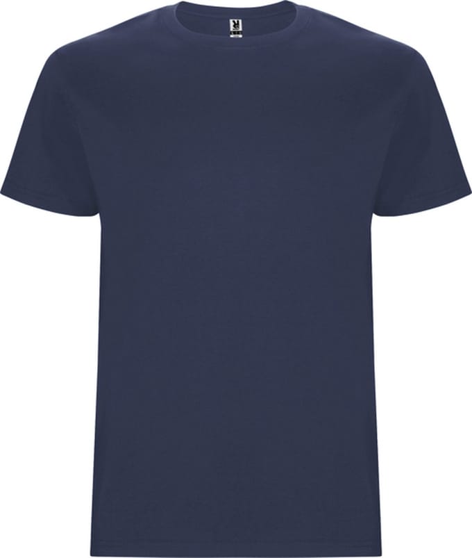 4 Pack T-shirts unisex met korte mouwen, 190 gram 'Stafford' Denimblauw - M