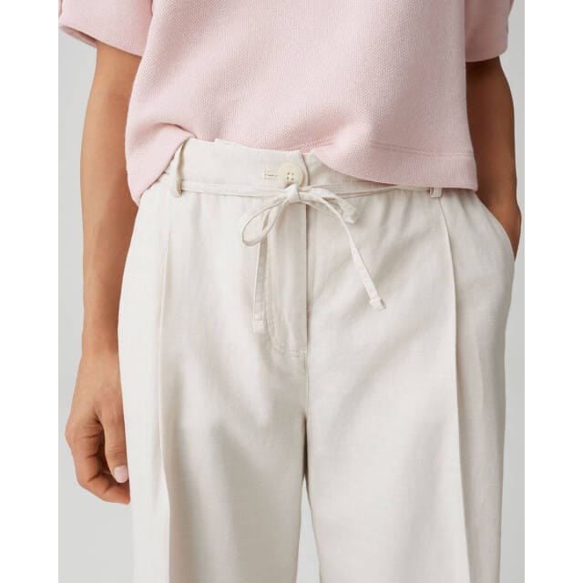 Broek van mix van katoen en linnen model 'Meeri costal'