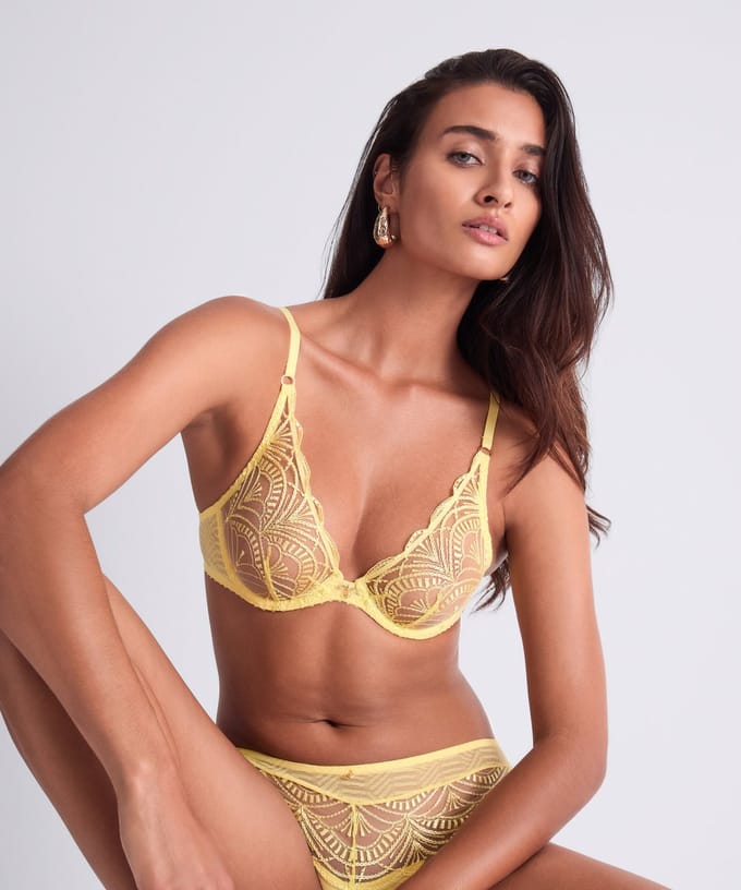 Aubade Vibes Triangel BH Lemonade Geel 75 D