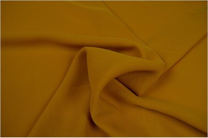 Chiffon stof - Okergeel - 1 meter - Per meter - 150cm breed
