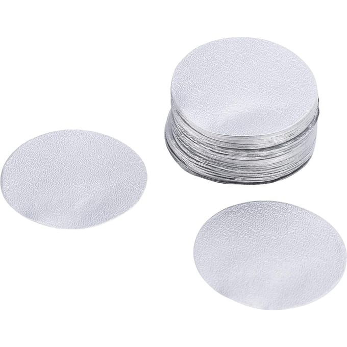 200 stuks Aluminiumfolie Dekseltjes 34,5 mm Hitte-sealing Koffiecapsule Folie Deksel voor Hervulbare Koffiepods gray