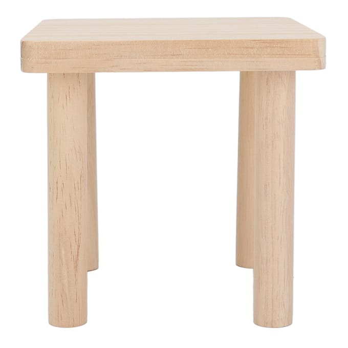 Hamster Speel Houten Platform Vierkant Decoratief Natuurlijke Textuur Hamster Standaard Platform voor beige