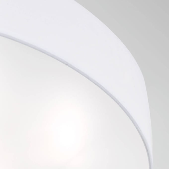 ORION Plafondlamp UFO met linnen kap, wit