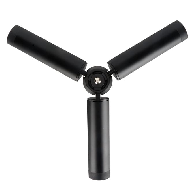 Uitschuifbaar Mini Camera Statief Lichtgewicht Draagbaar Vlog Reizen Selfie Stick Handgreep Desktop black
