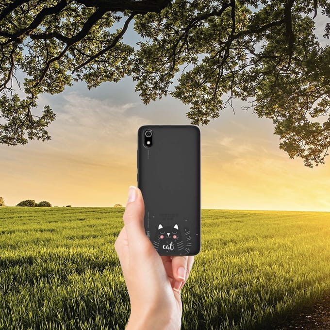 Xiaomi Redmi 7A Telefoonhoesje met Naam Cat Good Day