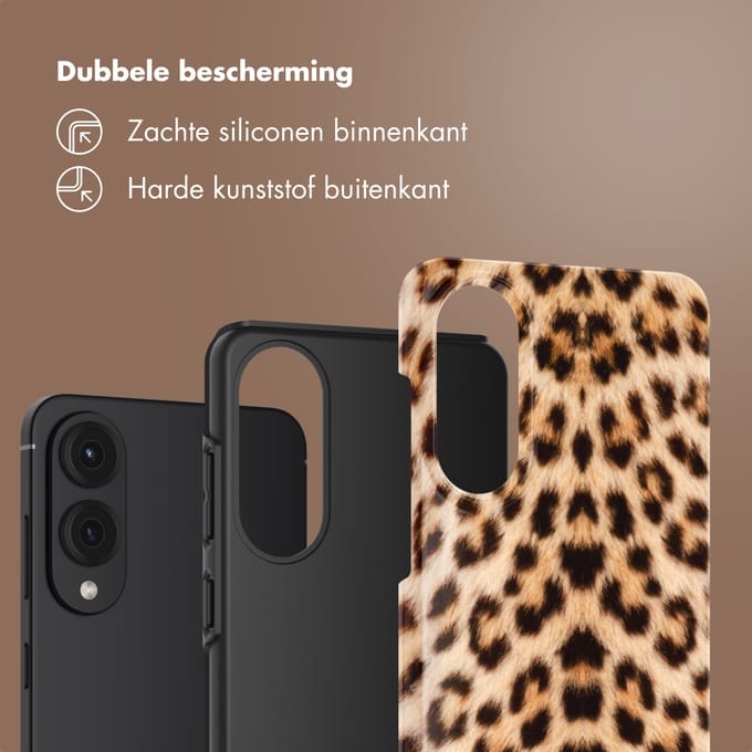 Selencia Vivid Backcover voor de Samsung Galaxy S25 Edge - Wild Leo