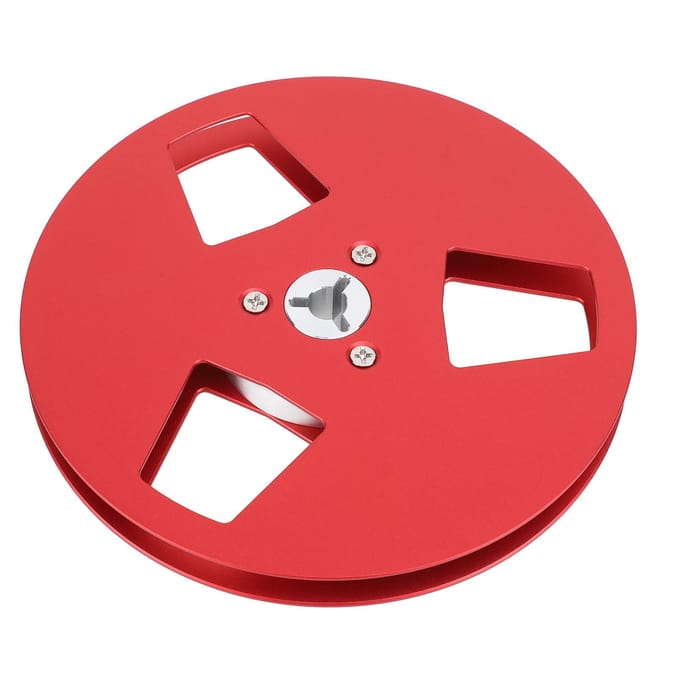 Bobine de ruban vide 5 pouces 3 trous Nab universelle ouverte en alliage d'aluminium pour Studer ReVox rouge