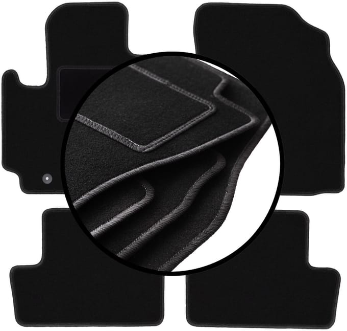 Complete set veloursmatten voor: Toyota RAV4 II 2WD 5-deurs (2001-2005)