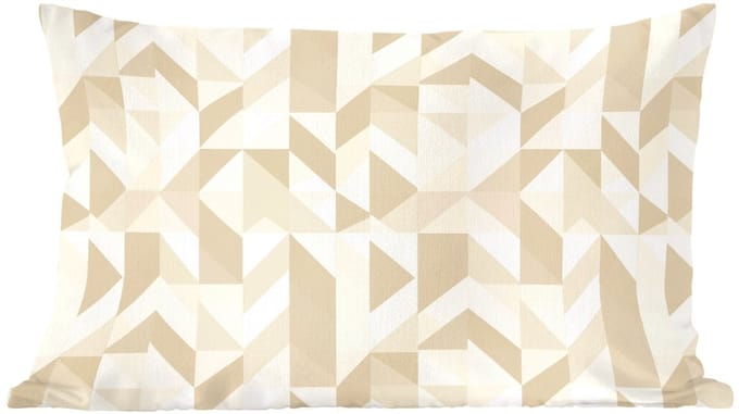 Sierkussens - Kussentjes Woonkamer - 60x40 cm - Modern - Abstract - Beige