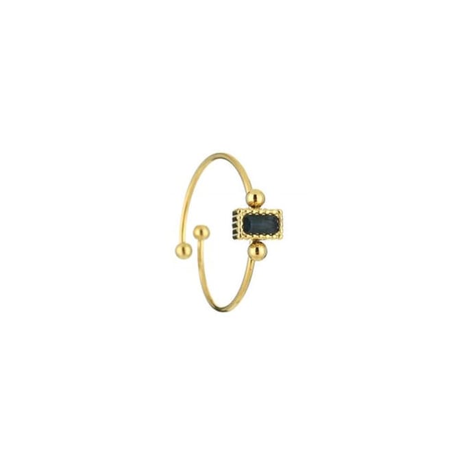 Bijoutheek Ring (Sieraad) Vierkante Steen Balls One Size