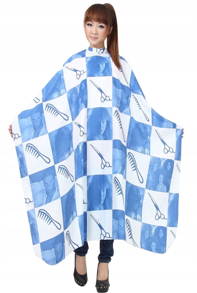 Poniks Kapperscape Schort - Voor Haar Knippen - Groot 145x125cm, Polyester