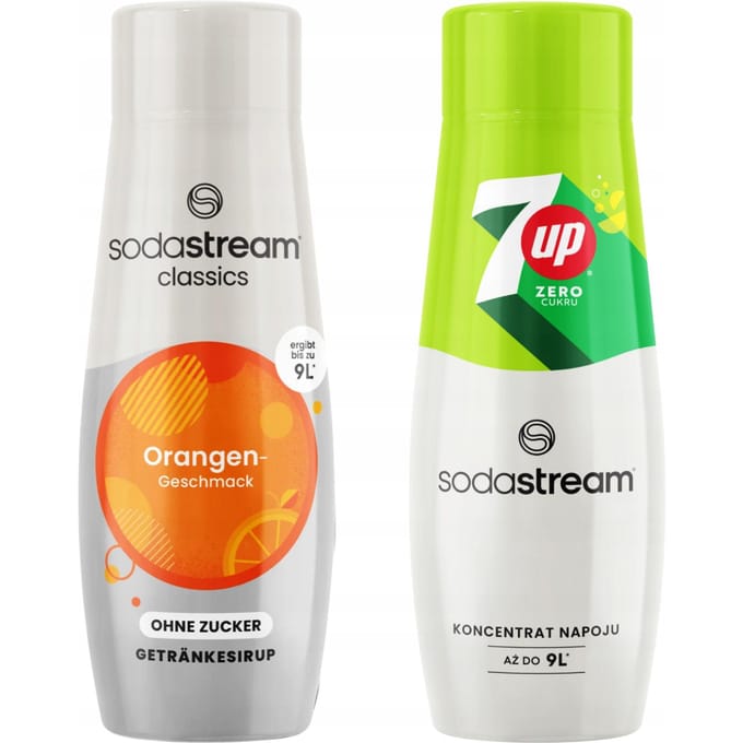 SodaStream - Limonadesiropen - Orange Zero - 7UP Zero - Suikervrij