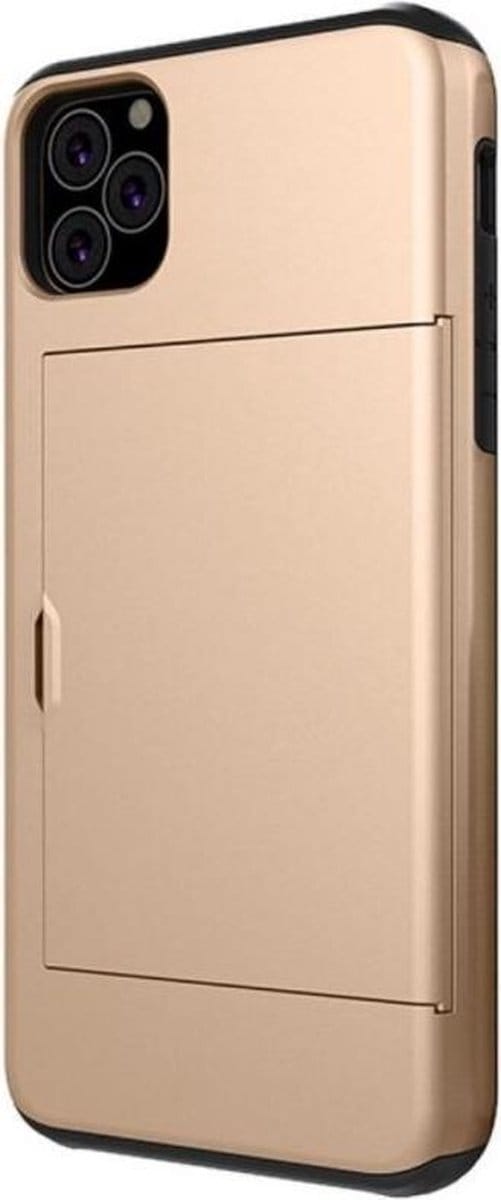 DrPhone SZ4 - Zachte TPU - Geschikt voor iPhone 11 Pro Max- Kaartsleuven - Goud