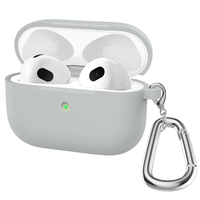 CaseBody Stevig Siliconen AirPods 3 Hoesje Grijs