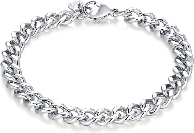 Twice As Nice Armband in edelstaal, gourmet 21cm
