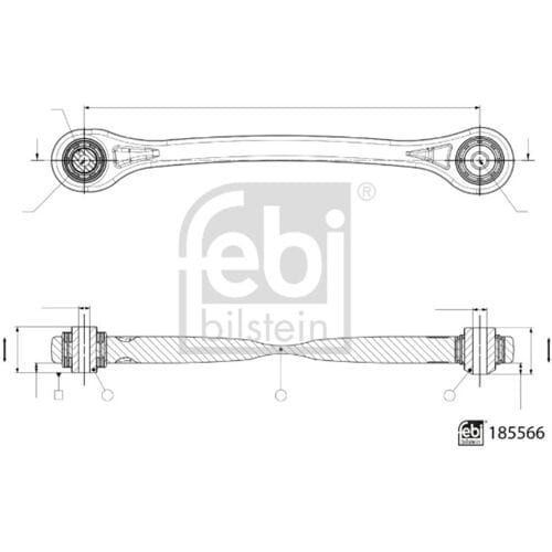 HinterWielophangingsarm FEBI BILSTEIN 185566