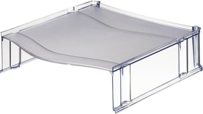 Leitz Plus - letter tray riser - transparent grey
