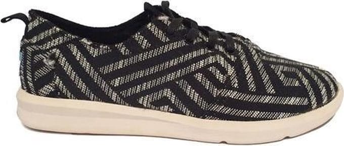 Toms Viaje Sneaker 10004799 Black White Cultural Woven Maat 44