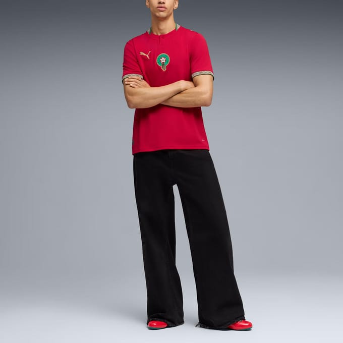 Puma Morocco Truien/Replica's Heren - Rood - Maat L - Poly Jersey