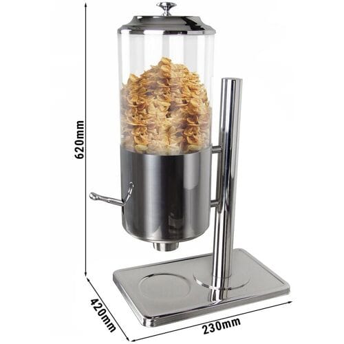 GGM Gastro Cerealienspender Zilver