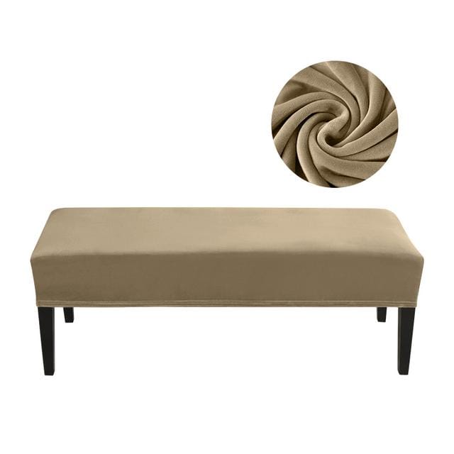 Fluwelen Eetkamerstoelhoes ,Rechthoekig ,Dik ,Antislip ,Afneembaar En Wasbaar 112-150cm
