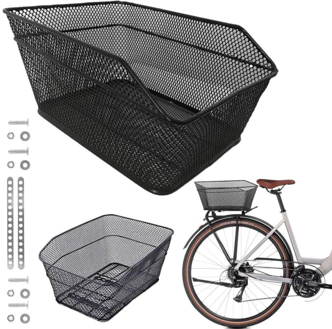 Raion - Fietsmand - Op Aanlader - Zwart - Staal