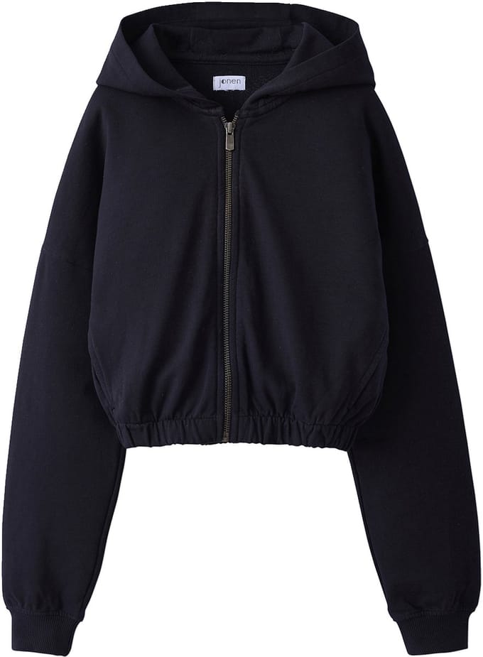 Jonen Cropped sweater met rits en capuchon voor meisjes JONEN