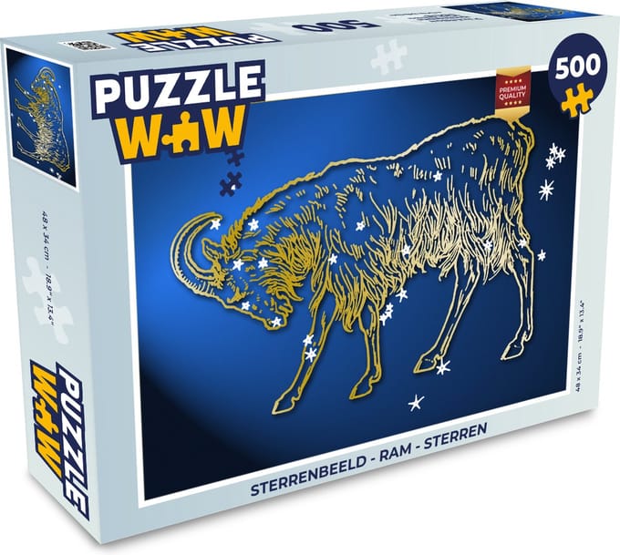 Puzzel Sterrenbeeld - Ram - Sterren - Legpuzzel - Puzzel 500 stukjes