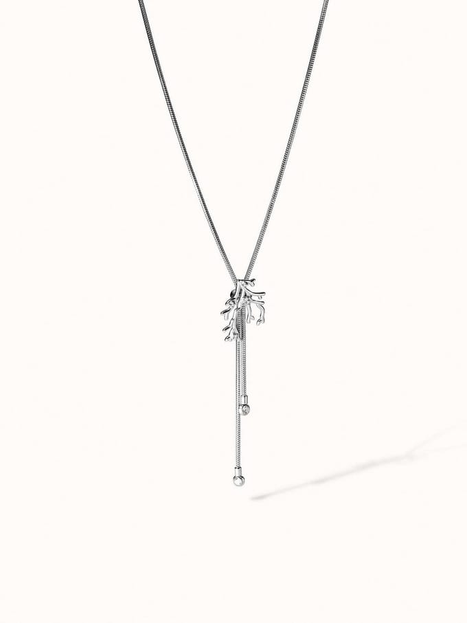 PURELEI Coral Cove Kette Silver Größe: OS | Halsketten Outlet | Damen | Grau