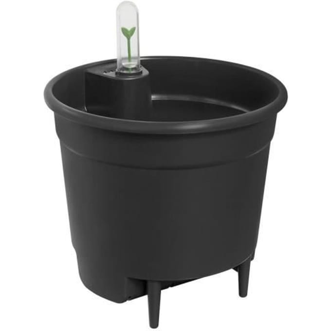 Elho Self-watering Insert 21 - Binnenpot met watermeter - Ø 20.7 x H 19.5 cm - Living black