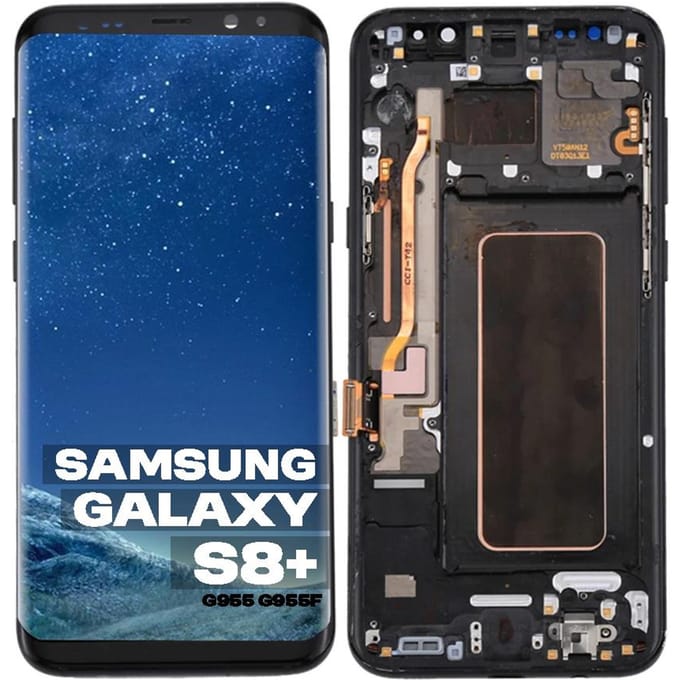 Lcd Scherm + Touchscreen Samsung Galaxy S8 Plus G955 G955F Incell Zwart Frame