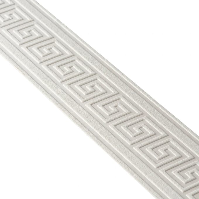 GRIEKSE SLEUTEL BEHANGRAND | Zelfklevend - crème parelmoer - A.S. Création Only Borders 11