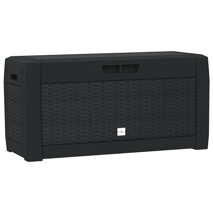 vidaXL - Tuinbox - 119x48x60 - cm - polypropeen - antracietkleurig