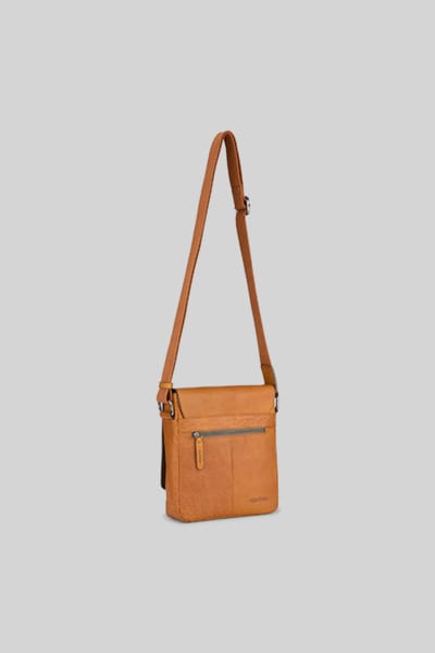 strellson Schoudertas Hyde Park Jeremy Shoulderbag Cognac Bruine