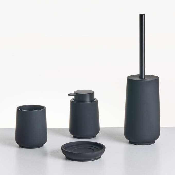 SUCHES - Badkameraccessoireset - Zwart - Polyresin