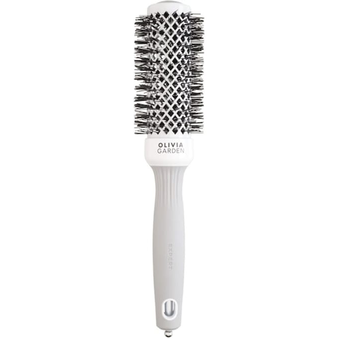 Olivia Garden Expert Blowout Shine Föhnborstel Wit-Grijs - diameter 35