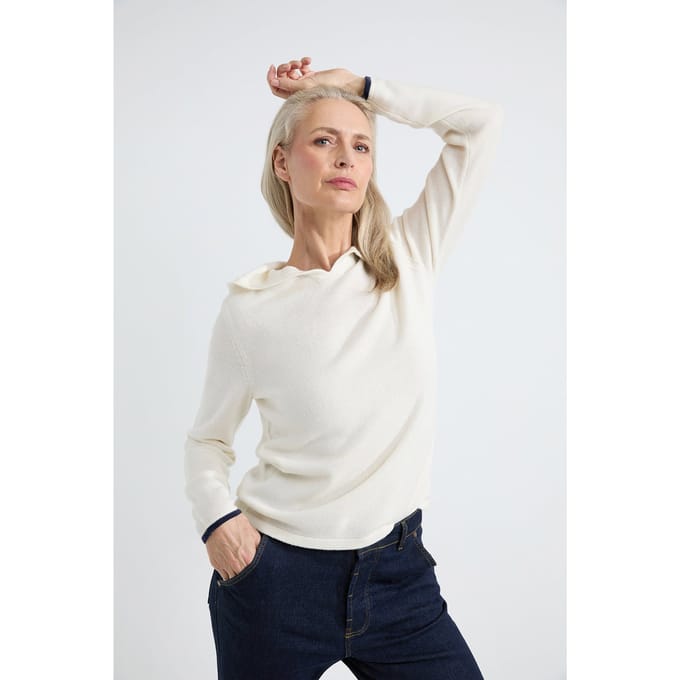 Josephine & Co Allard Hoodie Off White Stripe Taglia: M | Maglioni a maglia Outlet | Donna | Bianco