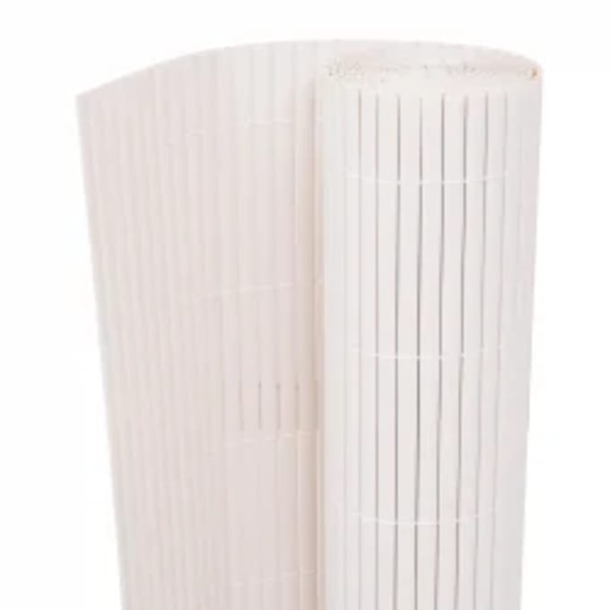 vidaXL - Tuinafscheiding - dubbelzijdig - 90x400 - cm - wit