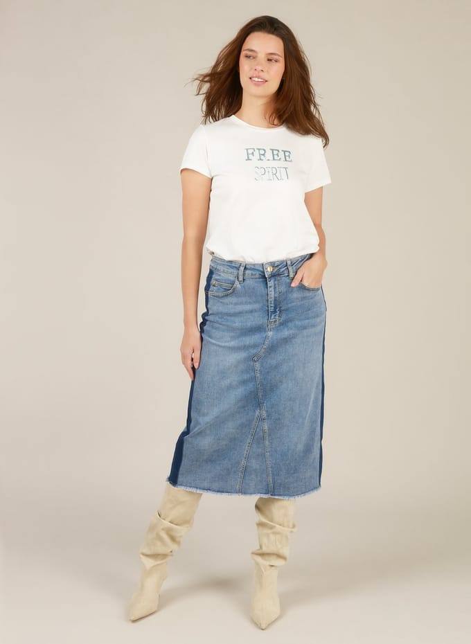 YEST Iris Bottoms - Bleach Blue Denim - maat 46