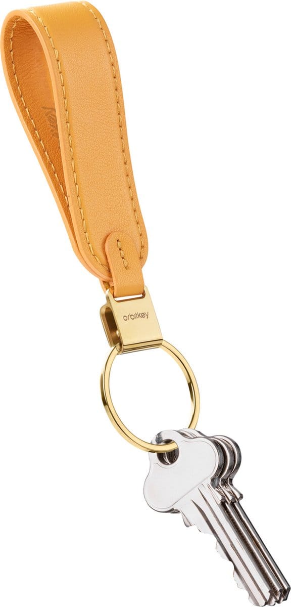 Orbitkey Loop Keychain Leather orange