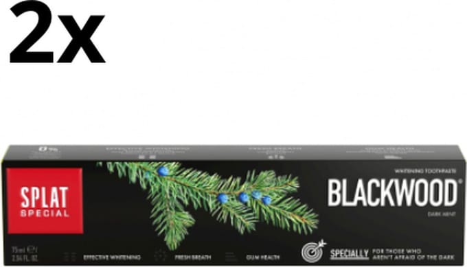 2x Splat Tandpasta Special Blackwood - 75ml - Voordeelverpakking