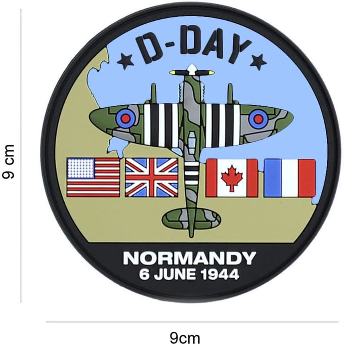 Embleem 3D PVC D-Day Spitfire