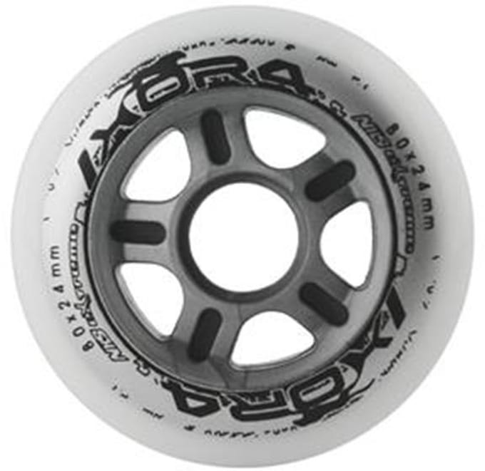 Nils Extreme Serie - PU Wielen - 80 mm - 82A Hardheid - Wit